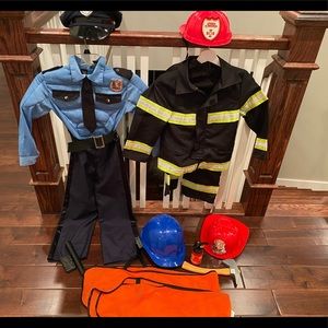 Boys 7/8 Costume Lot | Fire, Police, Construction